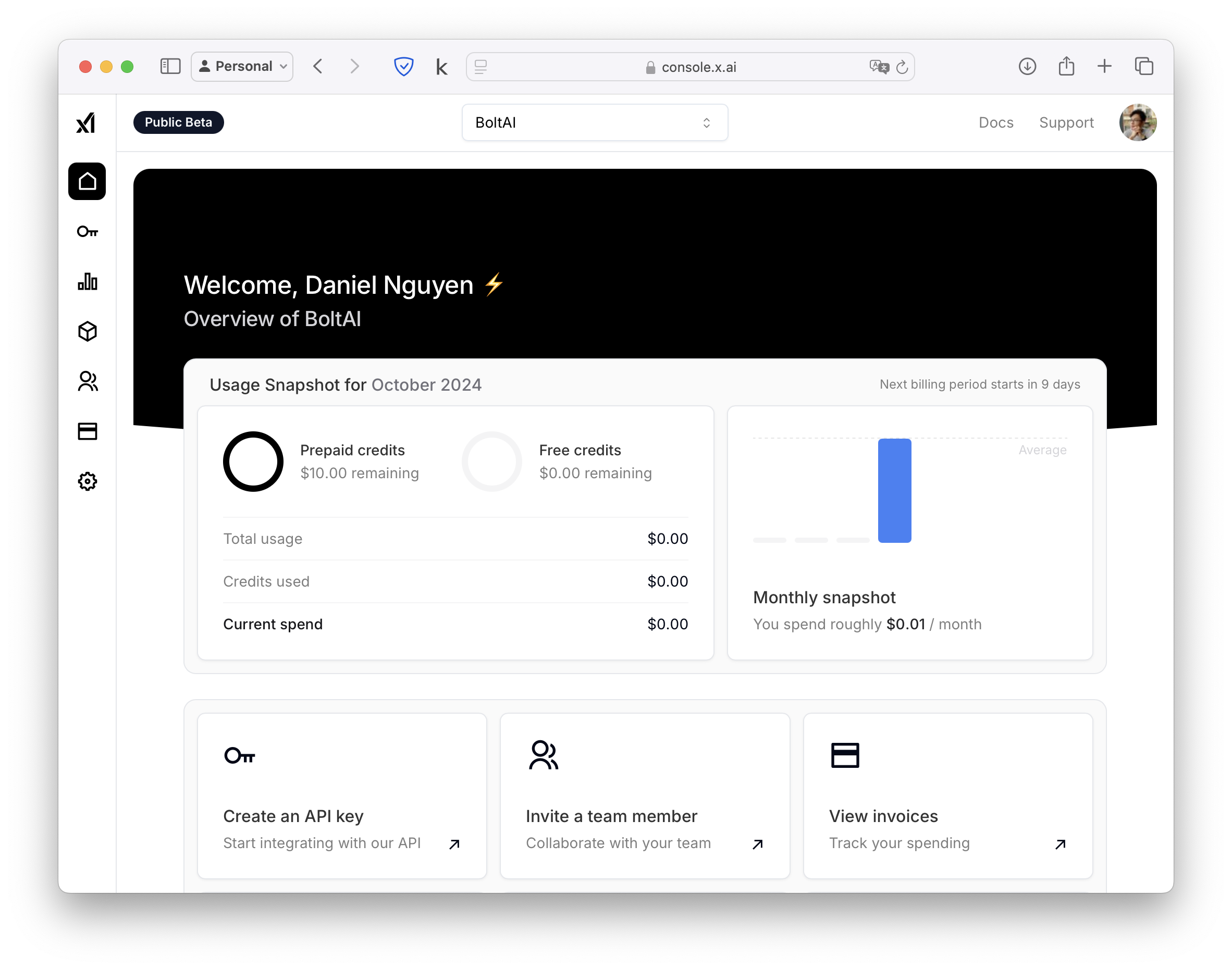 How to use xAI in BoltAI?